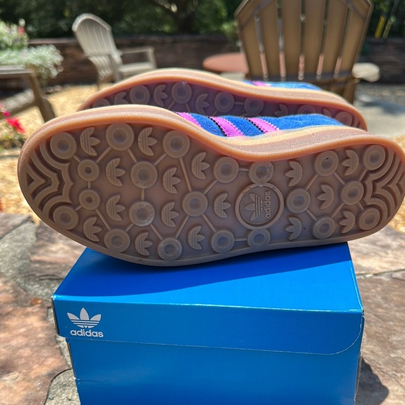 Adidas Women's Gazelle Bold Blue and Purple Platform Sneakers - Picture 6 of 6